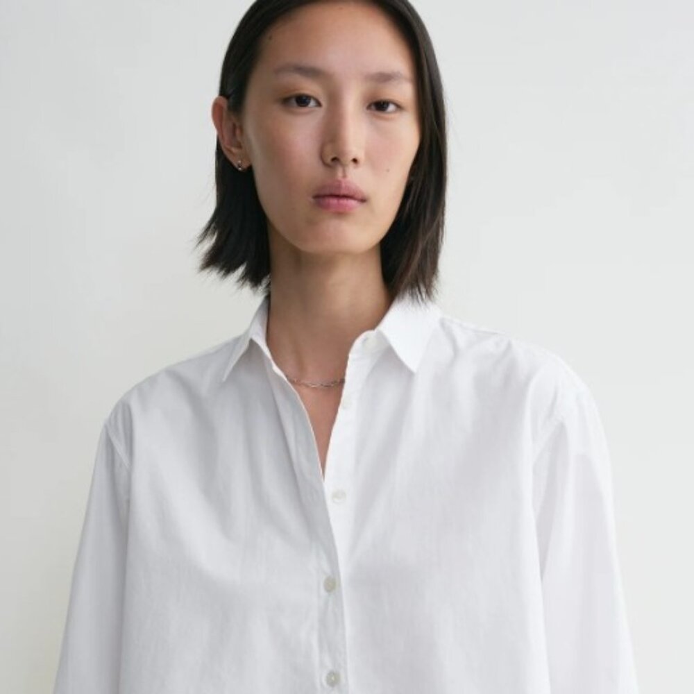 TOTEME Signature cotton shirt white